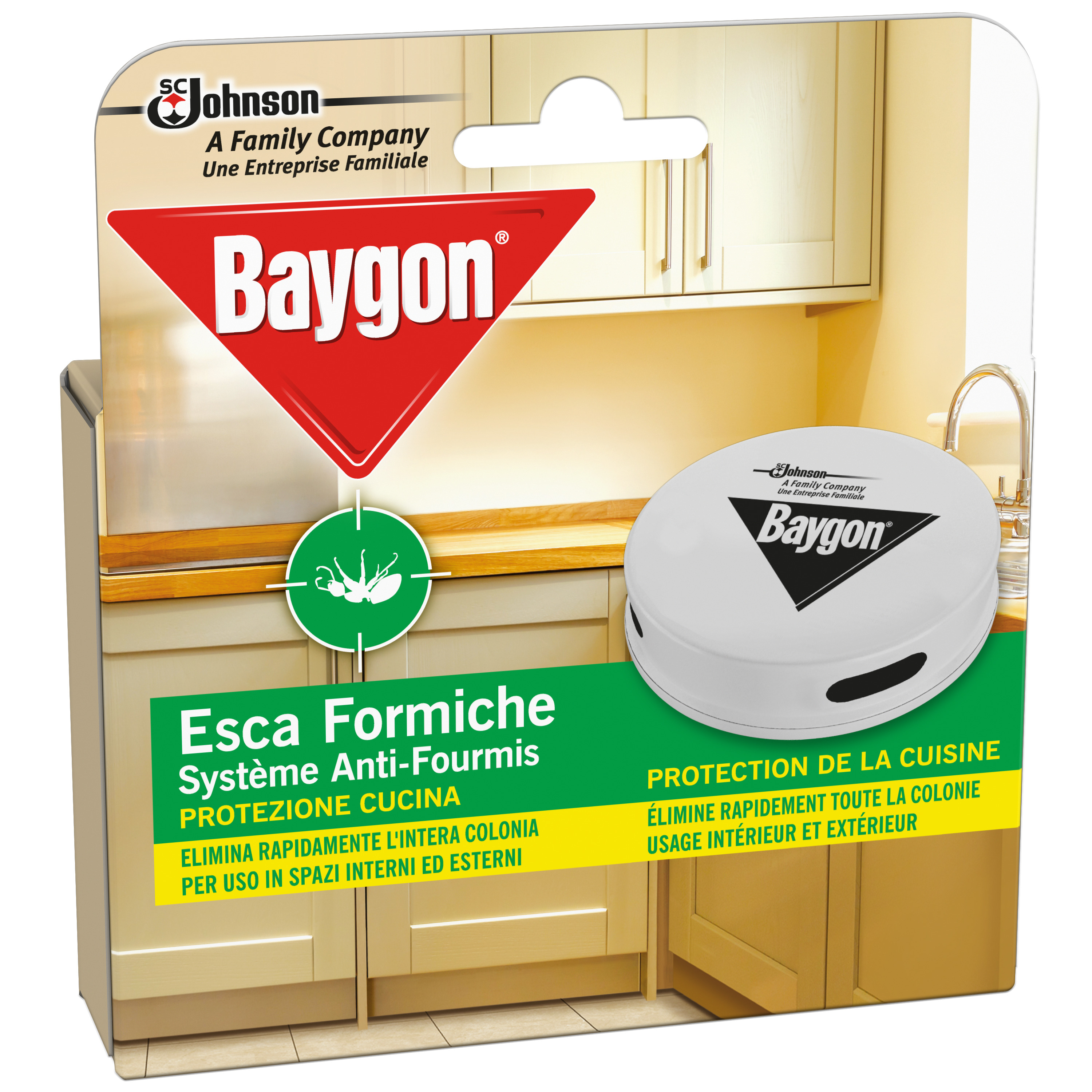 Voir la diapositive 3 : BAYGON Piège anti-fourmis intérieur et extérieur TP18 1 piège