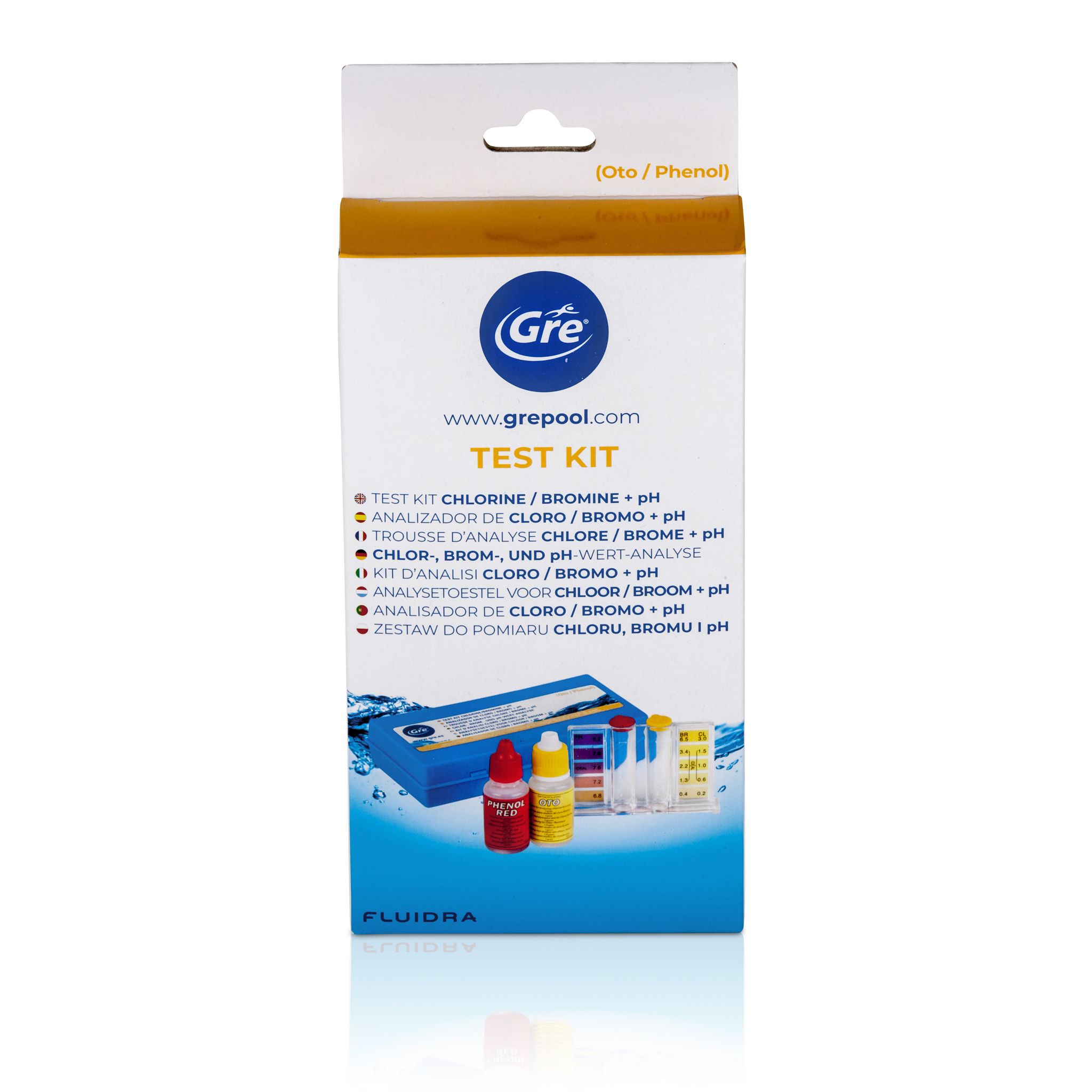 GRE Trousse d'analyses liquide PH/chlore