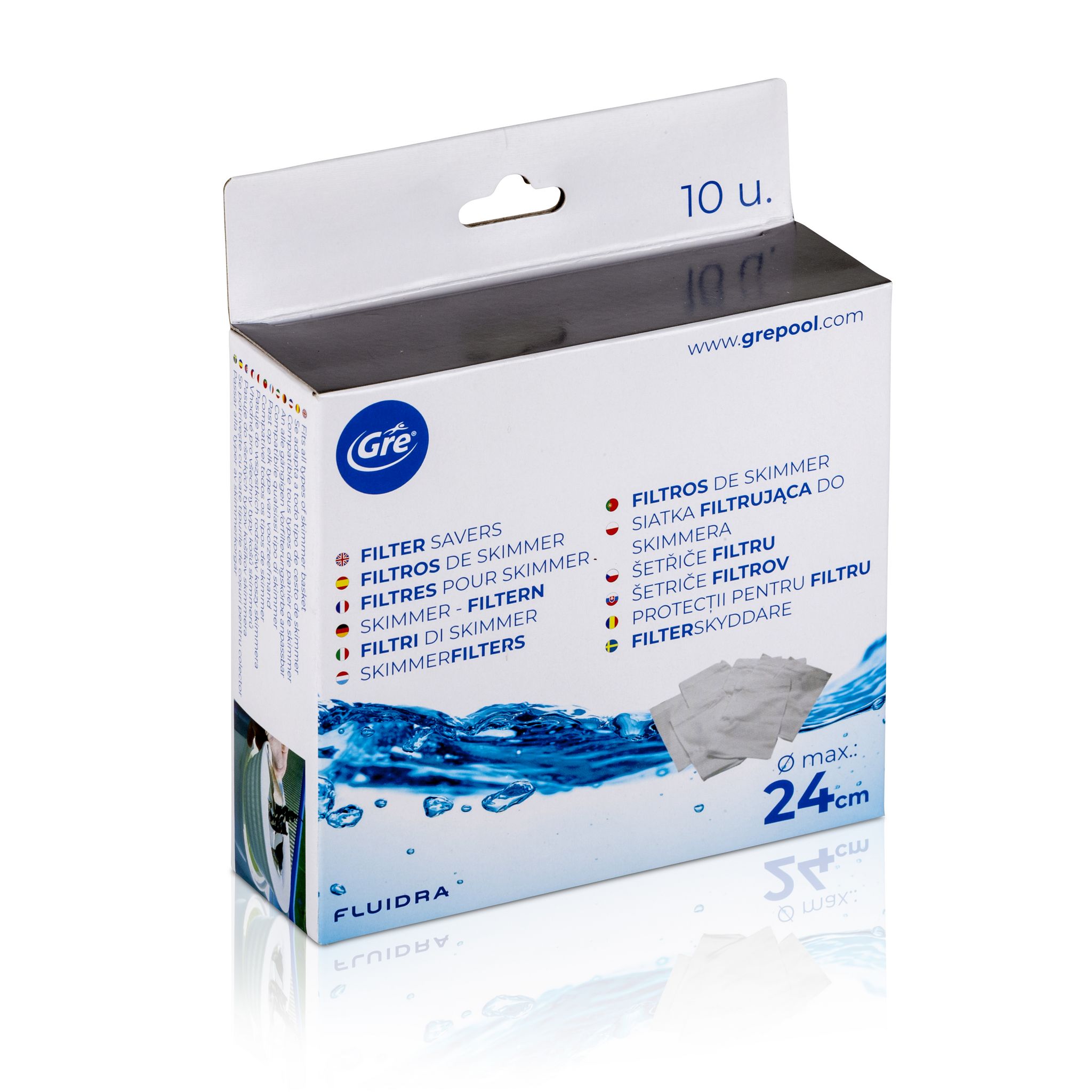 Voir la diapositive 2 : GRE Chaussettes filtrantes 24cm pour piscine