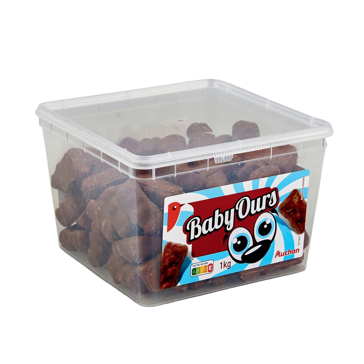 AUCHAN Boîte de guimauves baby ourson 1kg