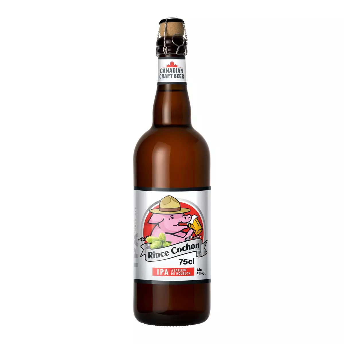RINCE COCHON Bière blonde IPA 6% bouteille 75cl