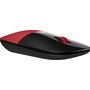 Voir la diapositive 4 : HP Souris sans fil Z3700 - Rouge