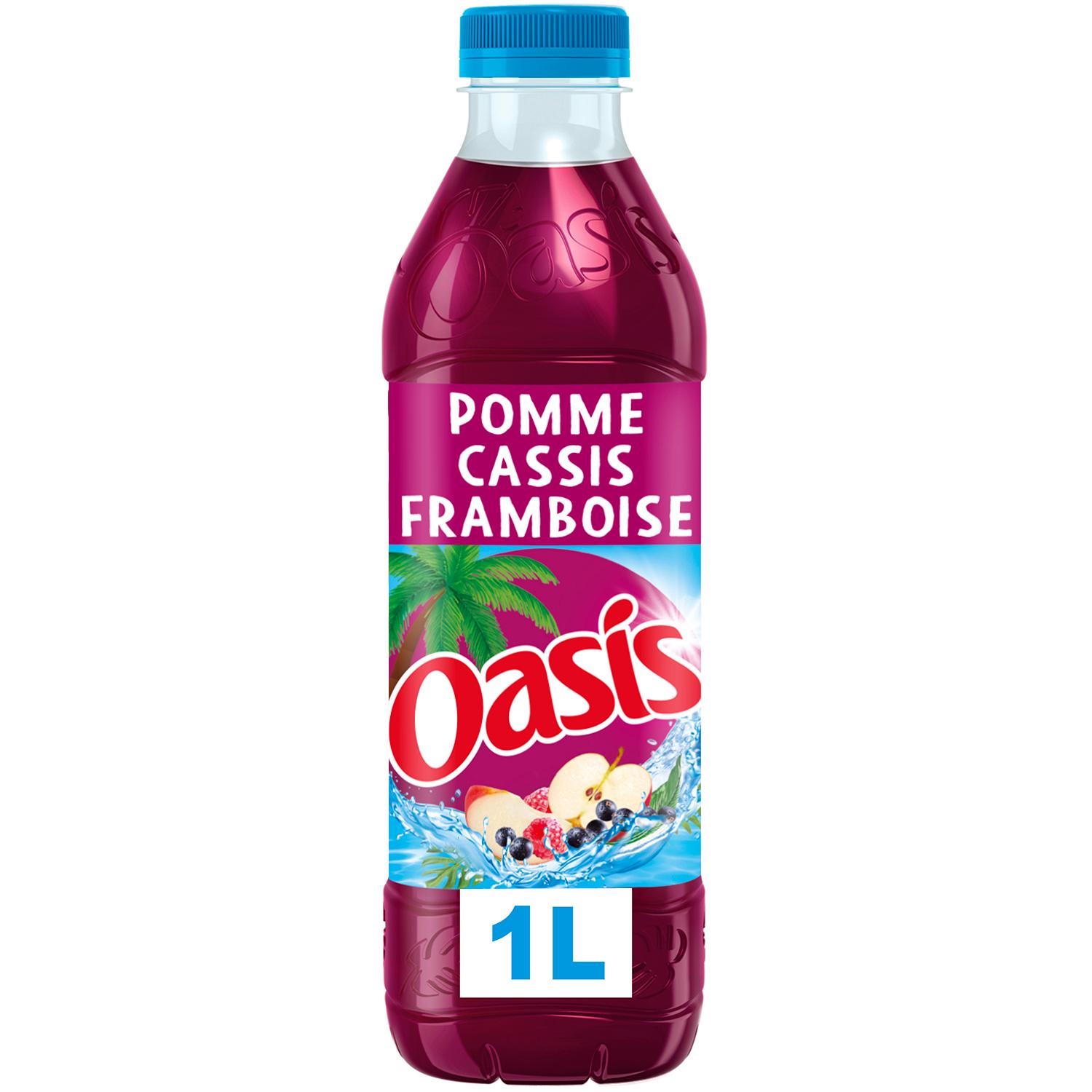 Voir la diapositive 2 : OASIS Boisson aux fruits saveur pomme cassis framboise 1l