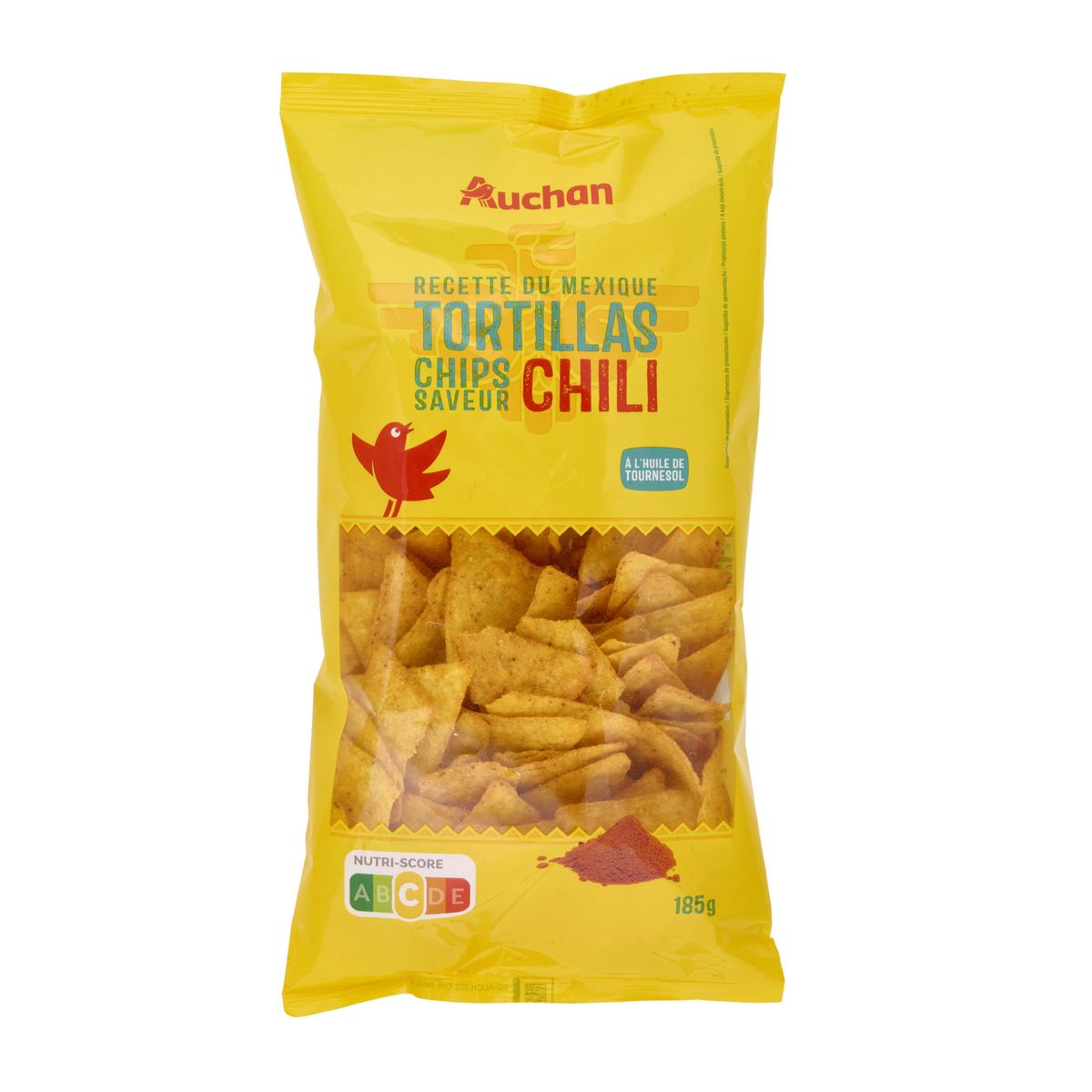 AUCHAN Tortillas saveur chili 185g