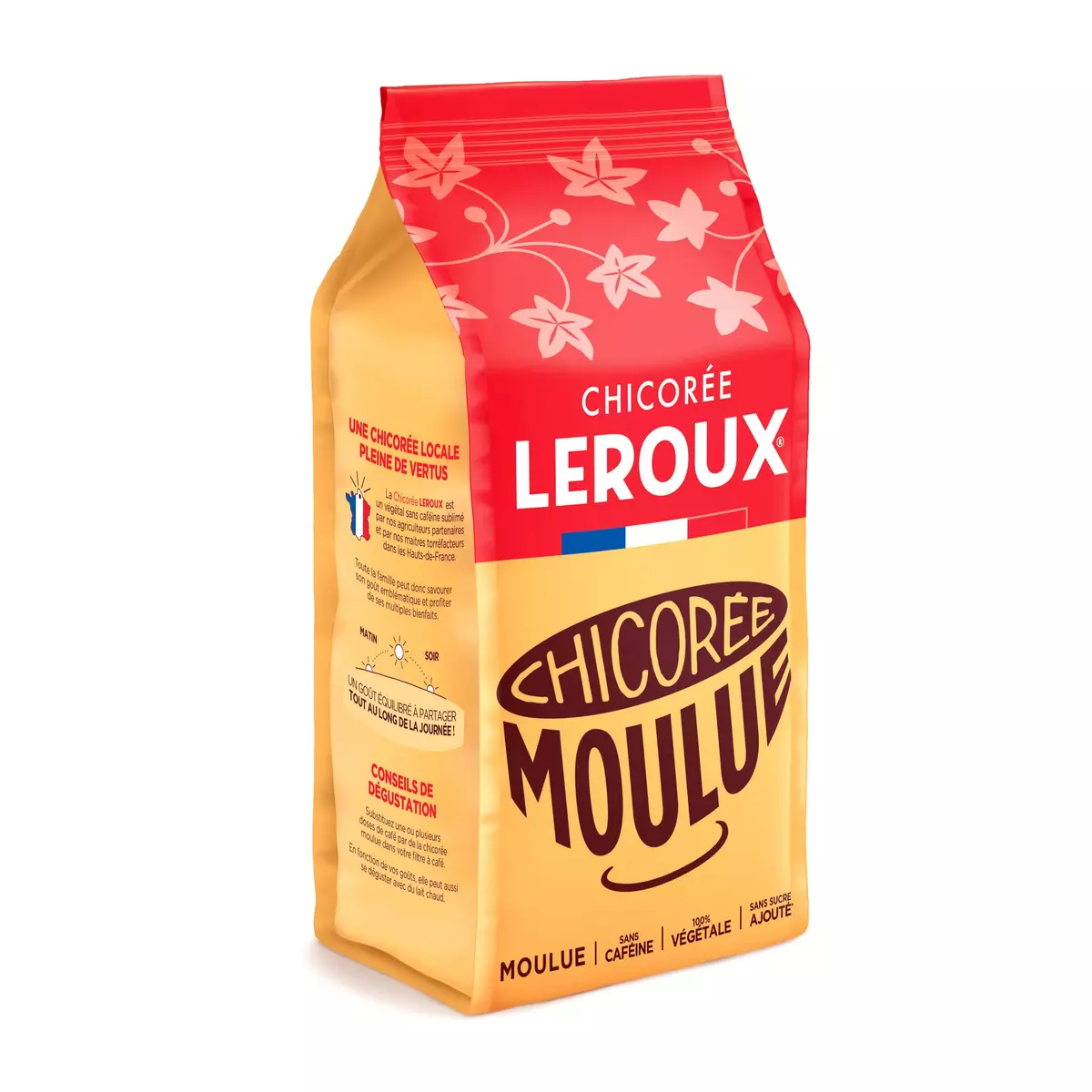LEROUX Café chicorée moulue sans caféine 500g