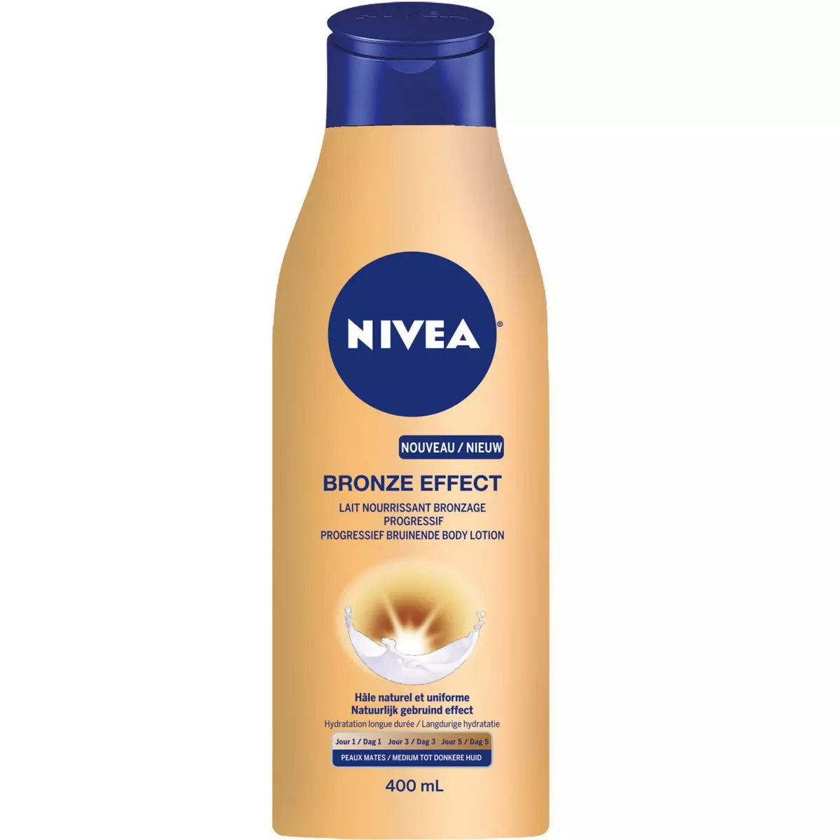 NIVEA Bronze Effect lait nourrissant bronzage progressif hâle naturel 400ml