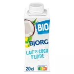 BJORG Lait de coco bio fluide brique refermable 20cl