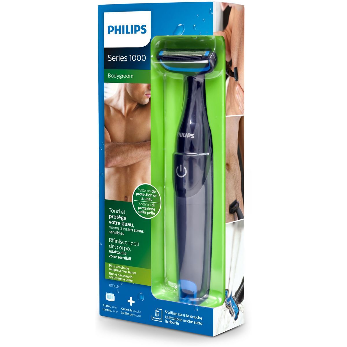 PHILIPS Tondeuse corps BG1024/16 Bodygroom series 1000