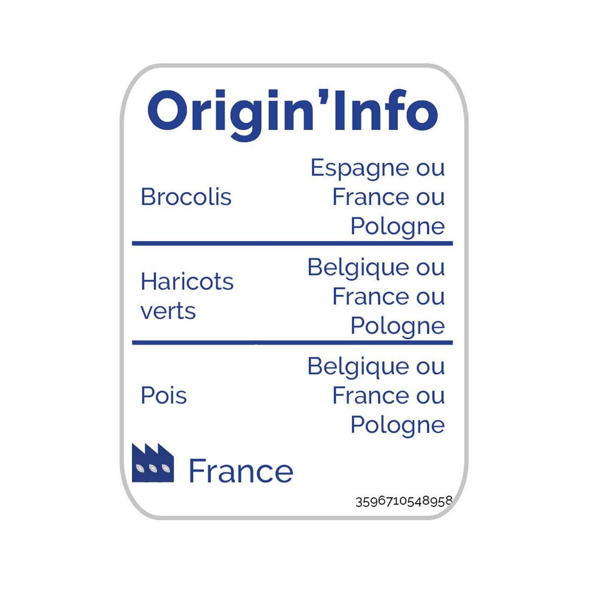 AUCHAN Poêlée de légumes verts 750g