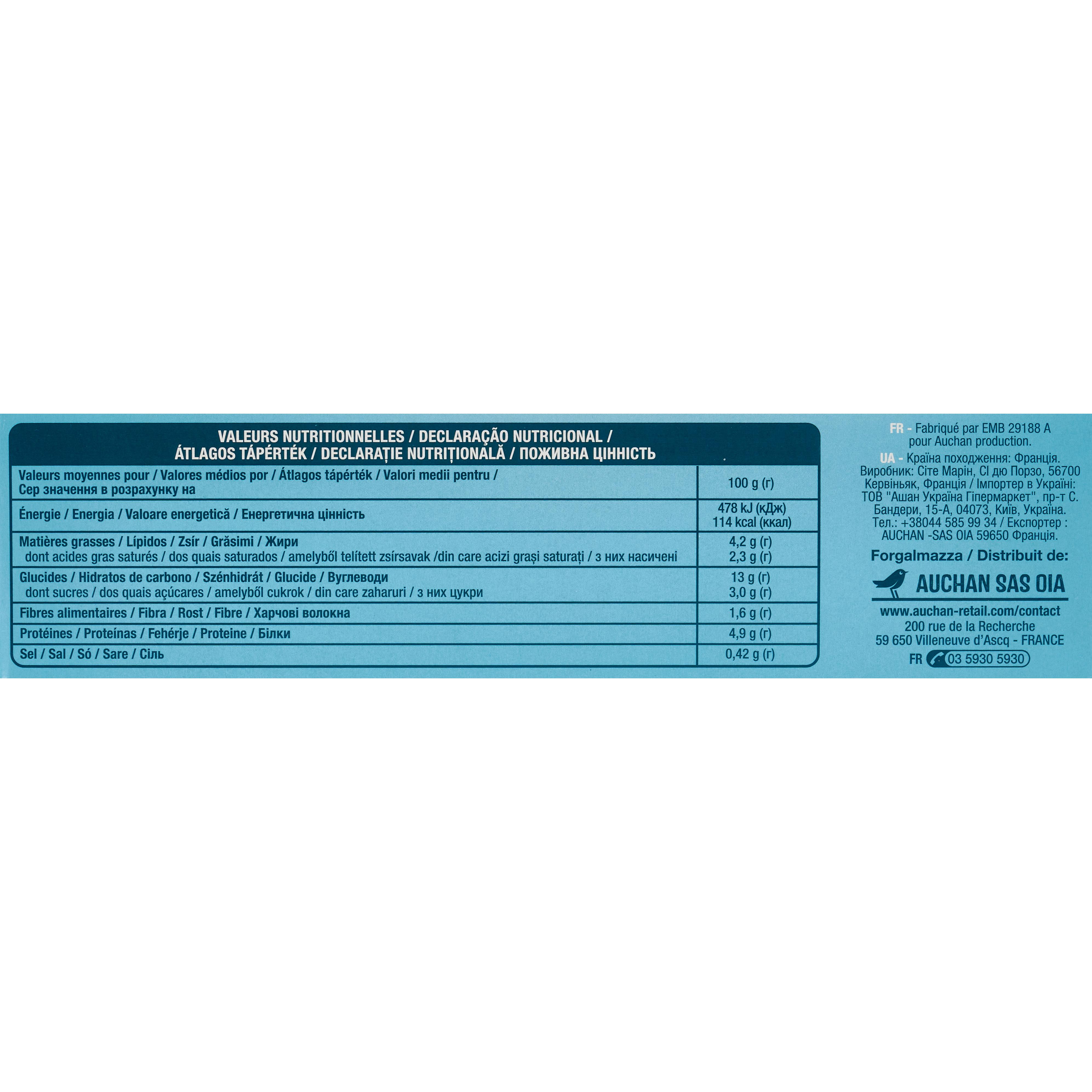 Voir la diapositive 3 : AUCHAN Gratin dauphinois 3 portions 450g