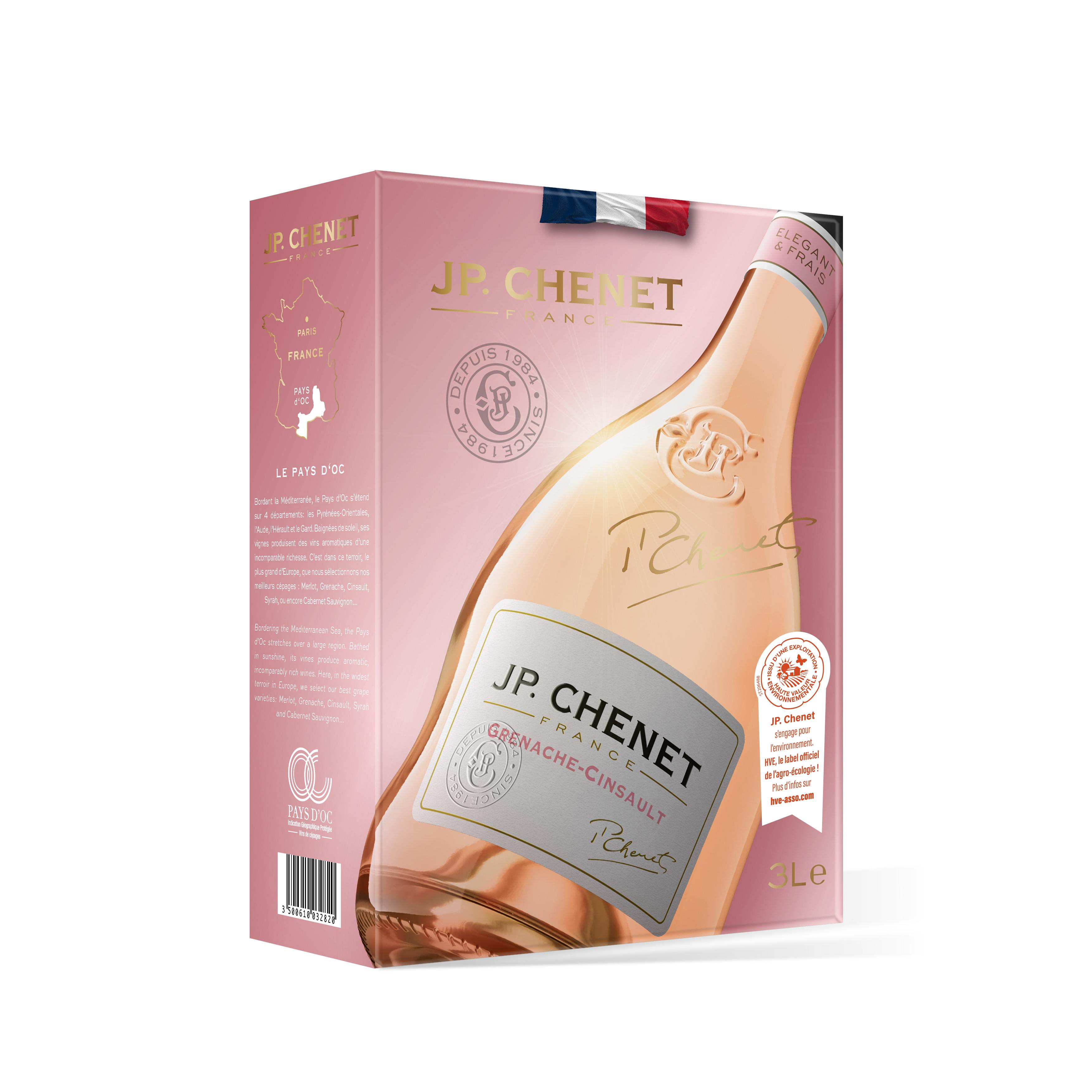 IGP J.P Chenet Grenache Cinsault rose 3l