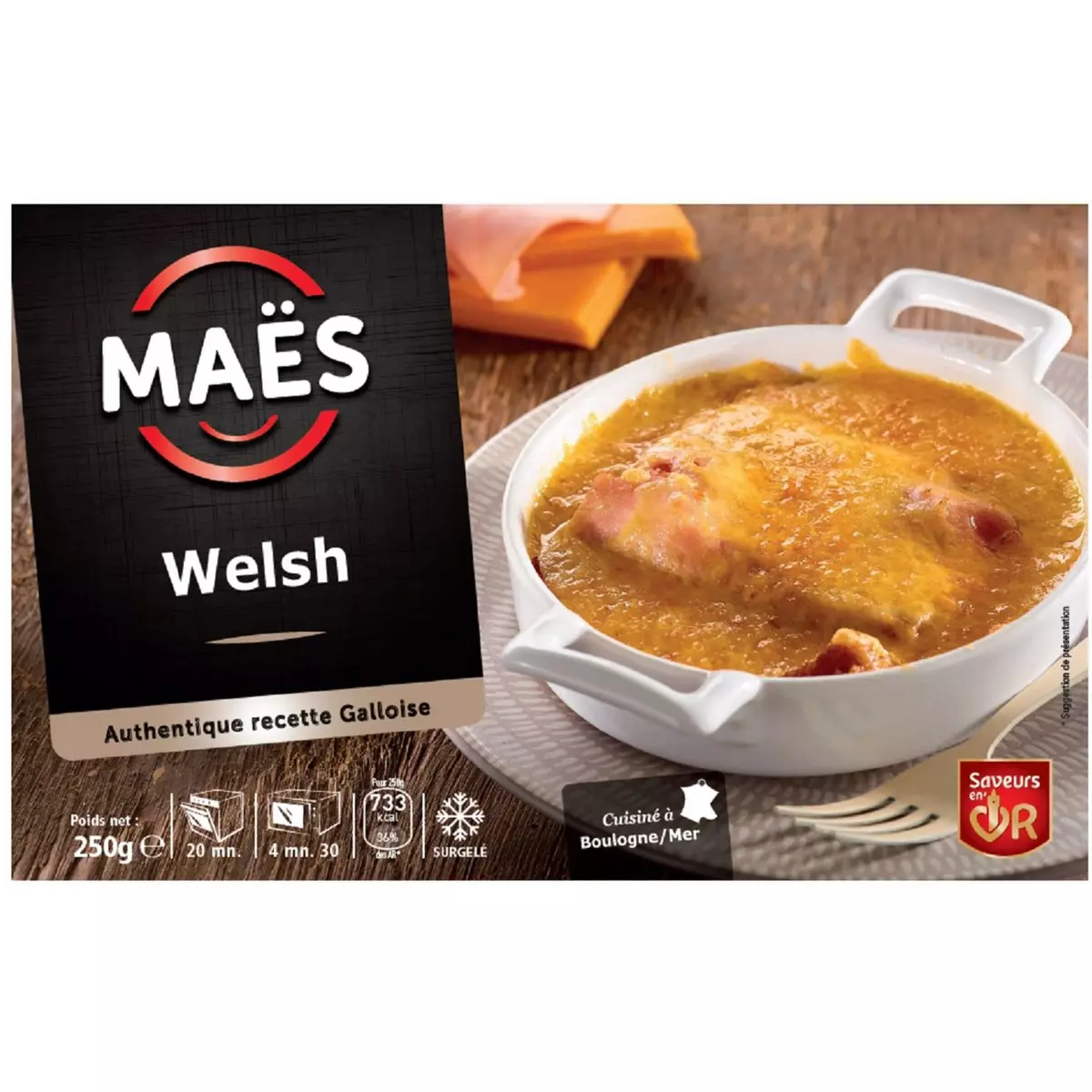 JACQUES MAES Welsh authentique recette Galloise 1 portion 250g