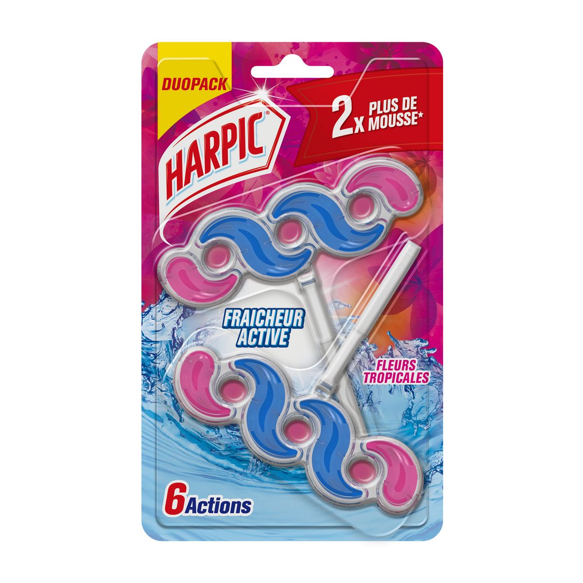 HARPIC Blocs WC fleurs tropicales 2 blocs