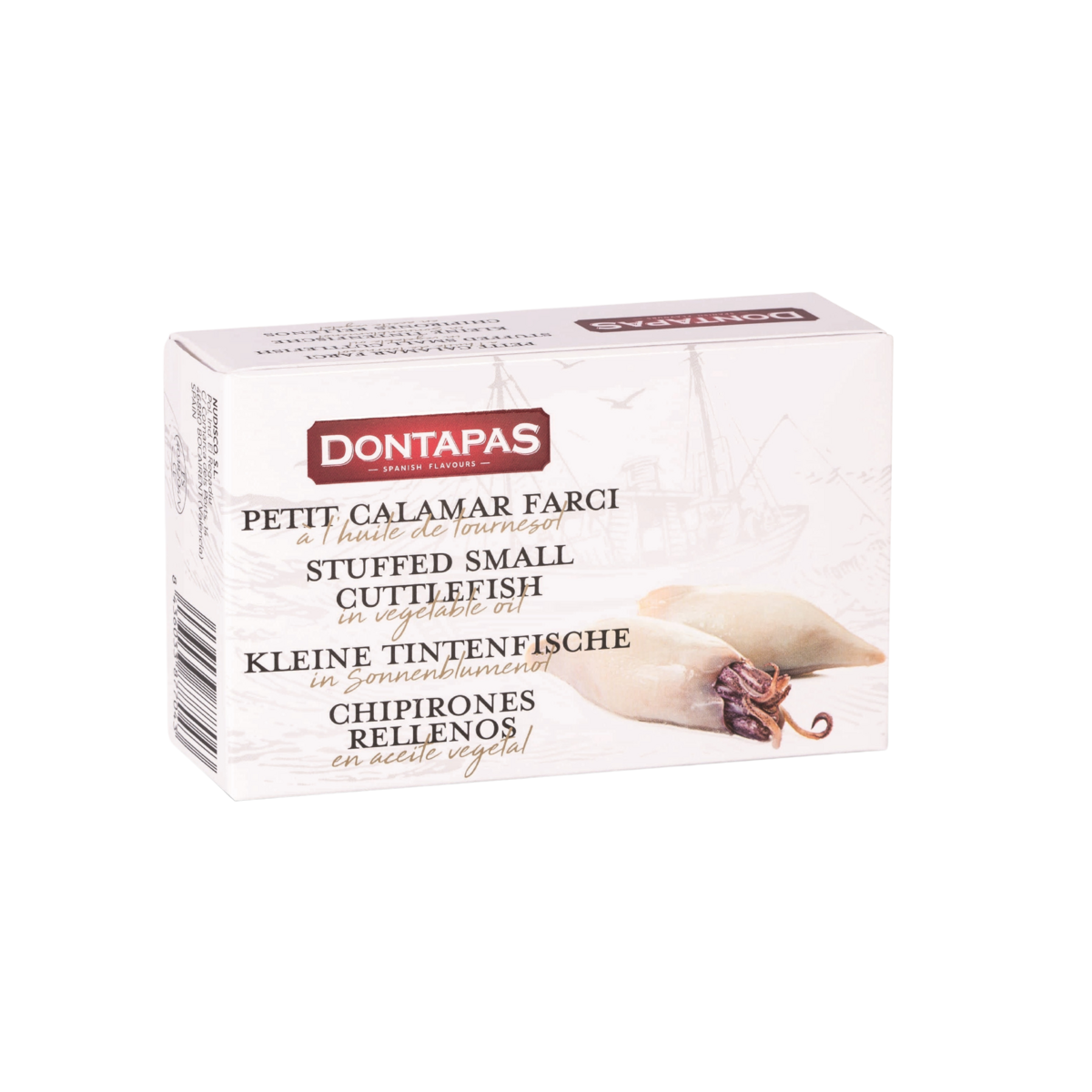DONTAPAS Petit calamar farci à l'huile de tournesol 110g