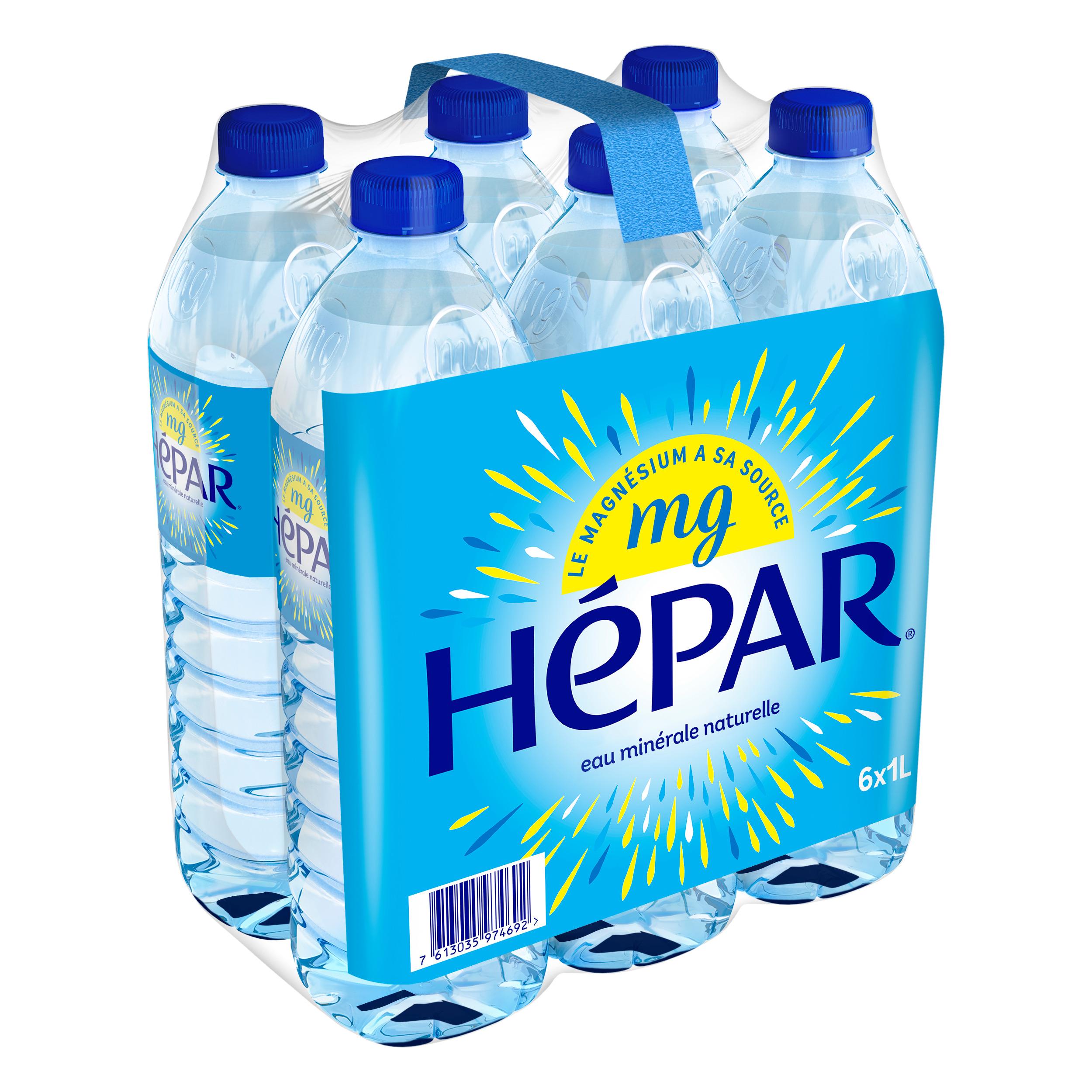 Voir la diapositive 3 : HEPAR Eau minérale plate naturelle bouteilles 6x1l