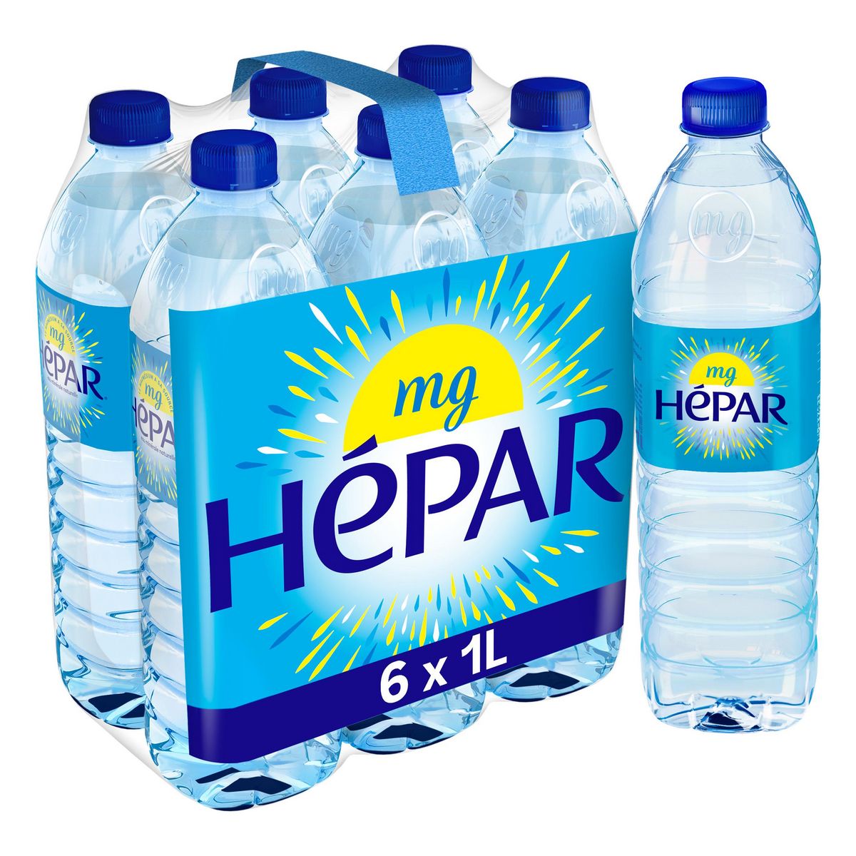 HEPAR Eau minérale plate naturelle bouteilles 6x1l