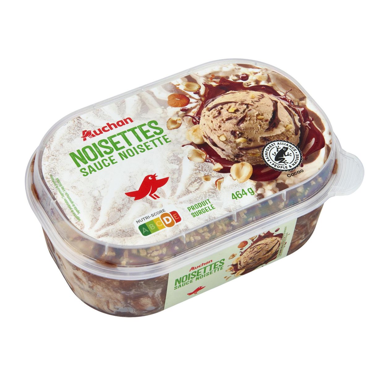 AUCHAN Glace noisettes 460g