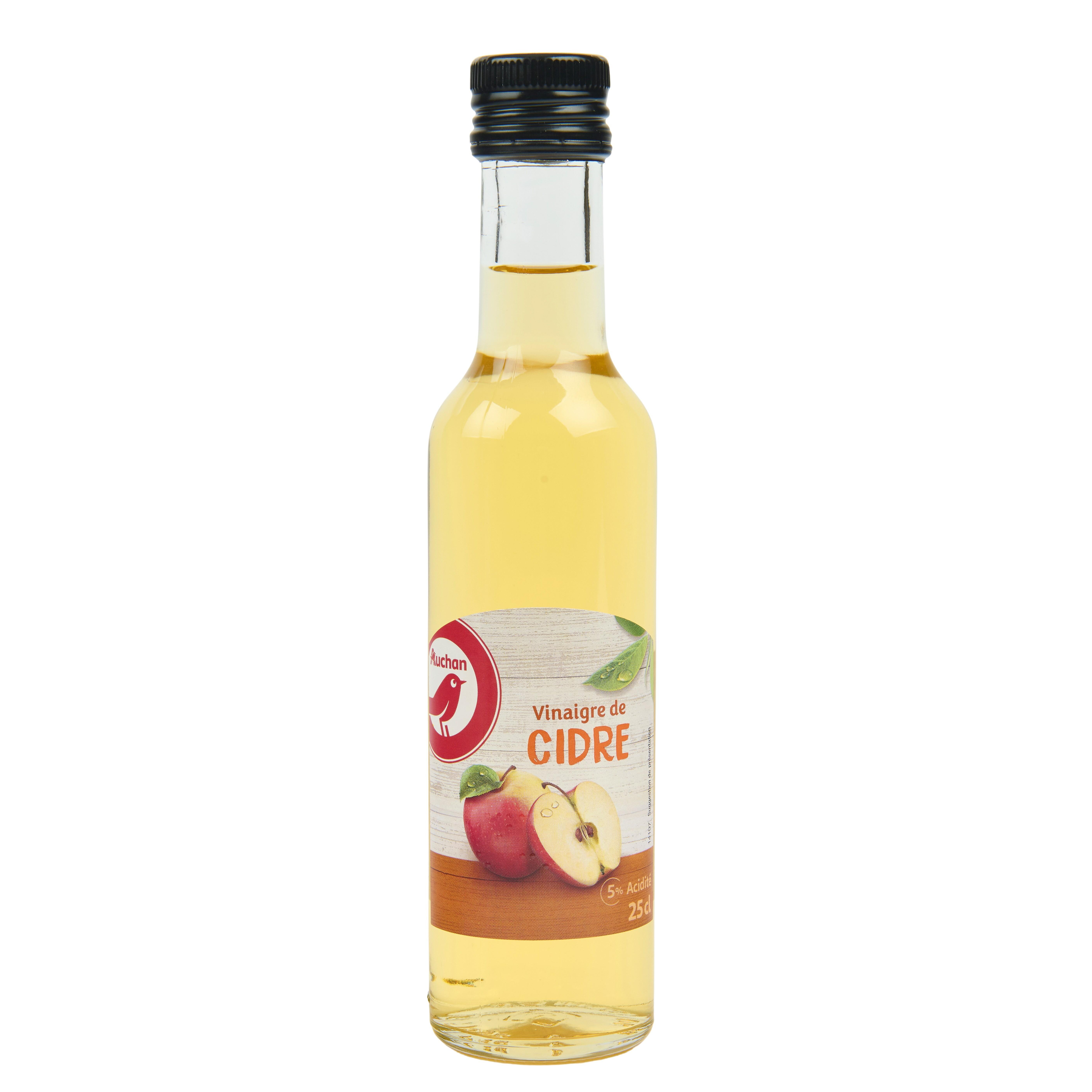 Voir la diapositive 2 : AUCHAN Vinaigre de cidre 25cl