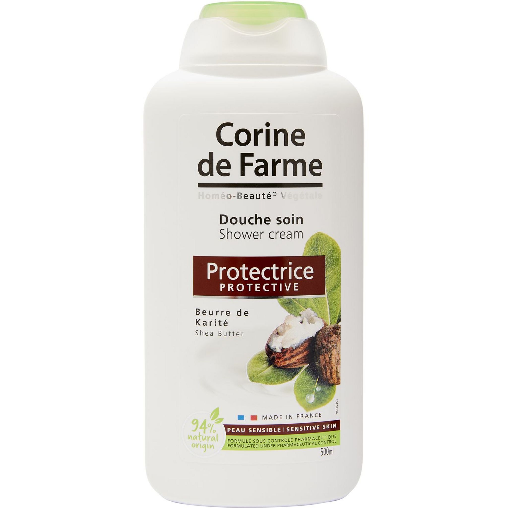 Corine De Farme, Douche Soin Surgras à La Noix De Coco, Formulé Sous Contrôle Pharmaceutique, Fabriqué En France, PH Neutre, Hydrate Votre Peau, Flacon Recyclable 500ml
