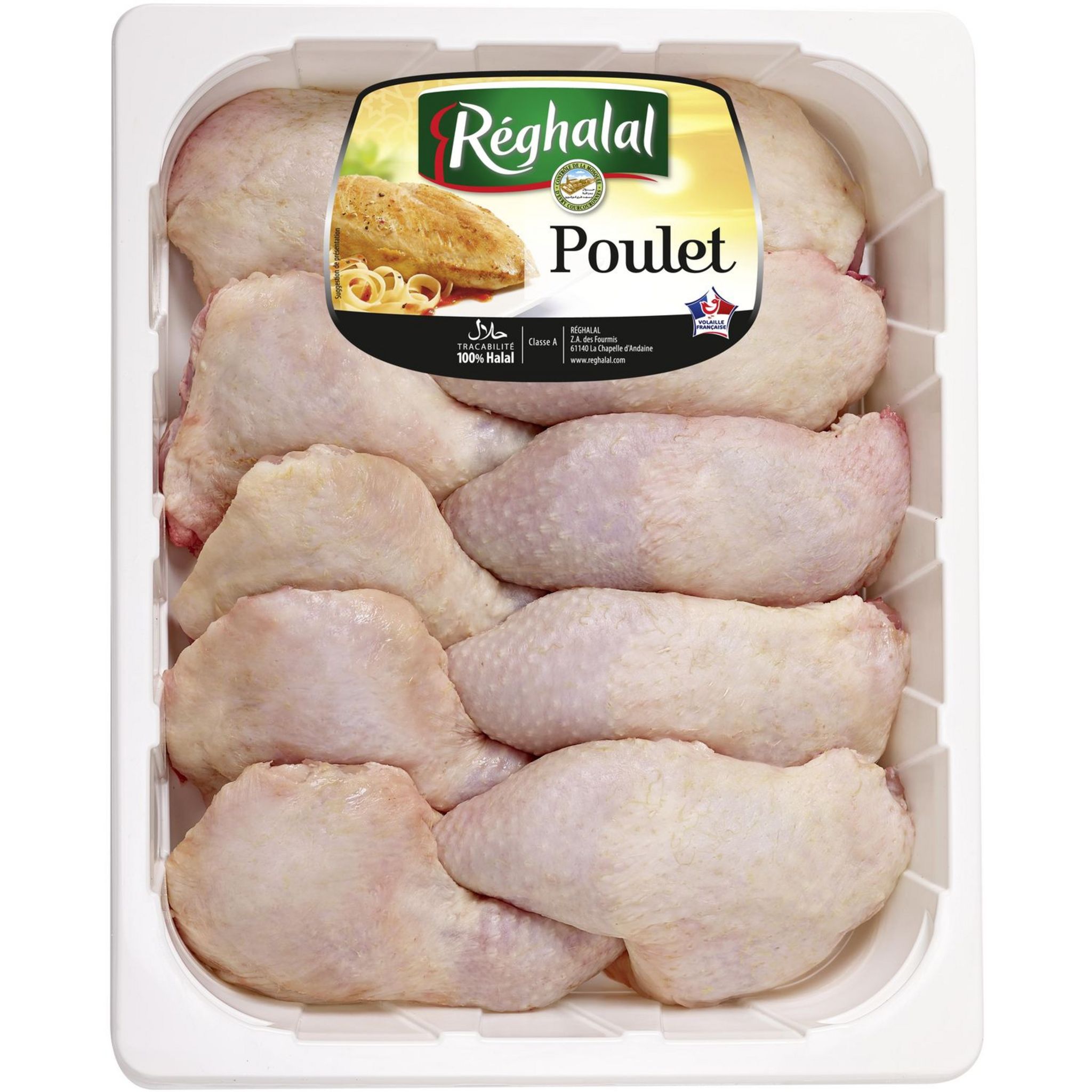 REGHALAL Cuisses De Poulet Blanc Halal 3kg Pas Cher - Auchan.fr