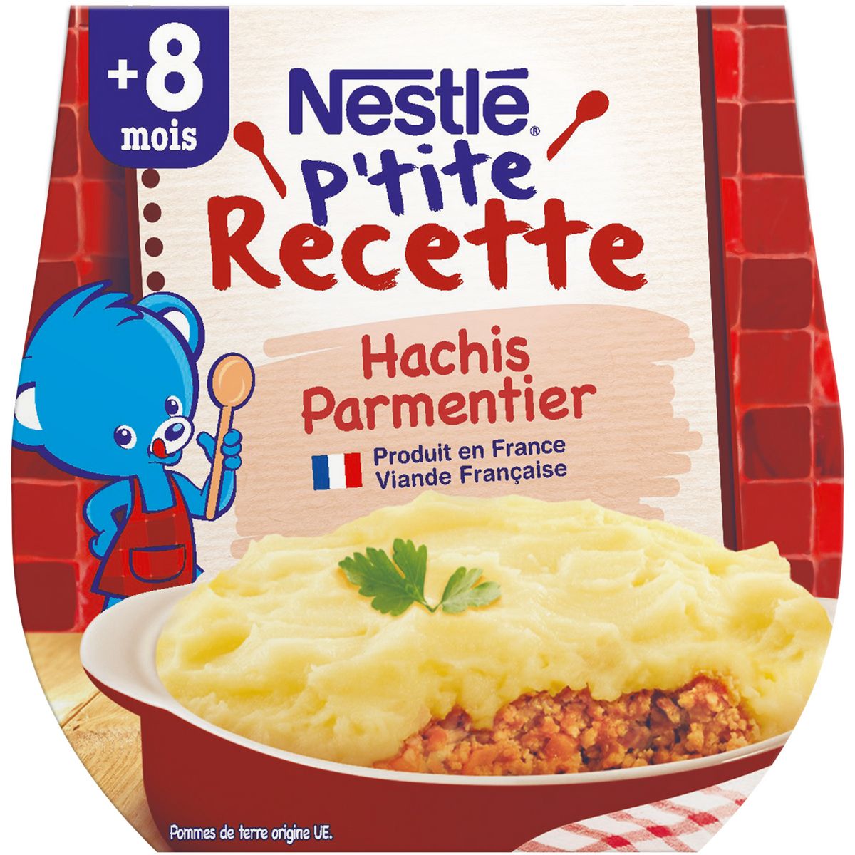NESTLE P'tite recette bol hachis parmentier dès 8 mois 2x200g