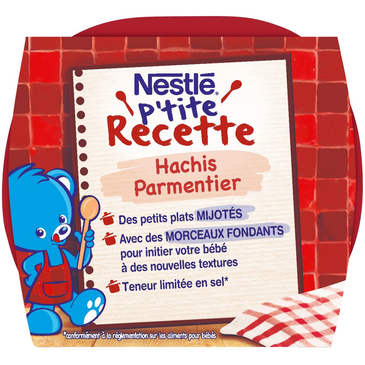 NESTLE P'tite recette bol hachis parmentier dès 8 mois 2x200g