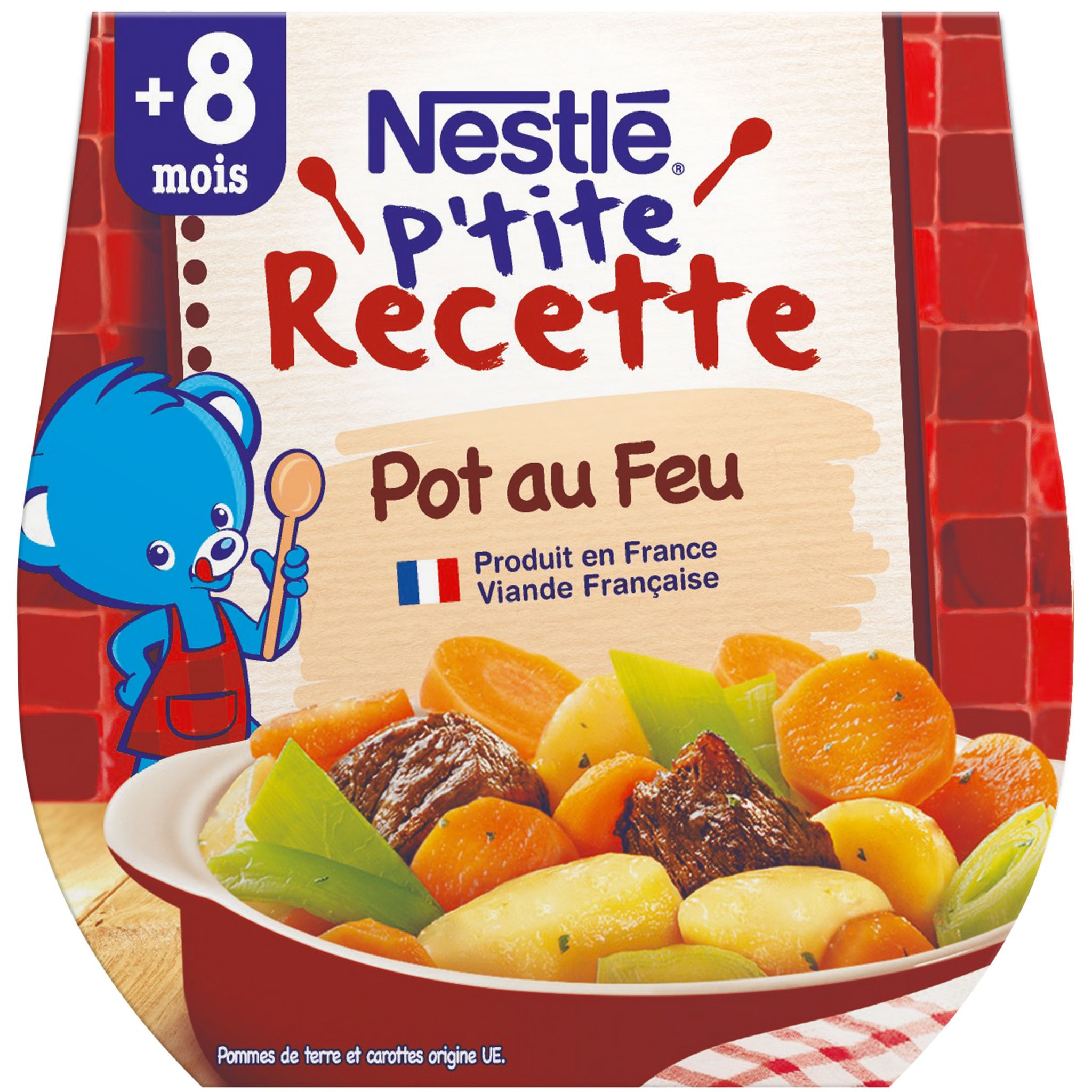 Voir la diapositive 3 : NESTLE P'tite recette bol pot au feu dès 8 mois 2x200g