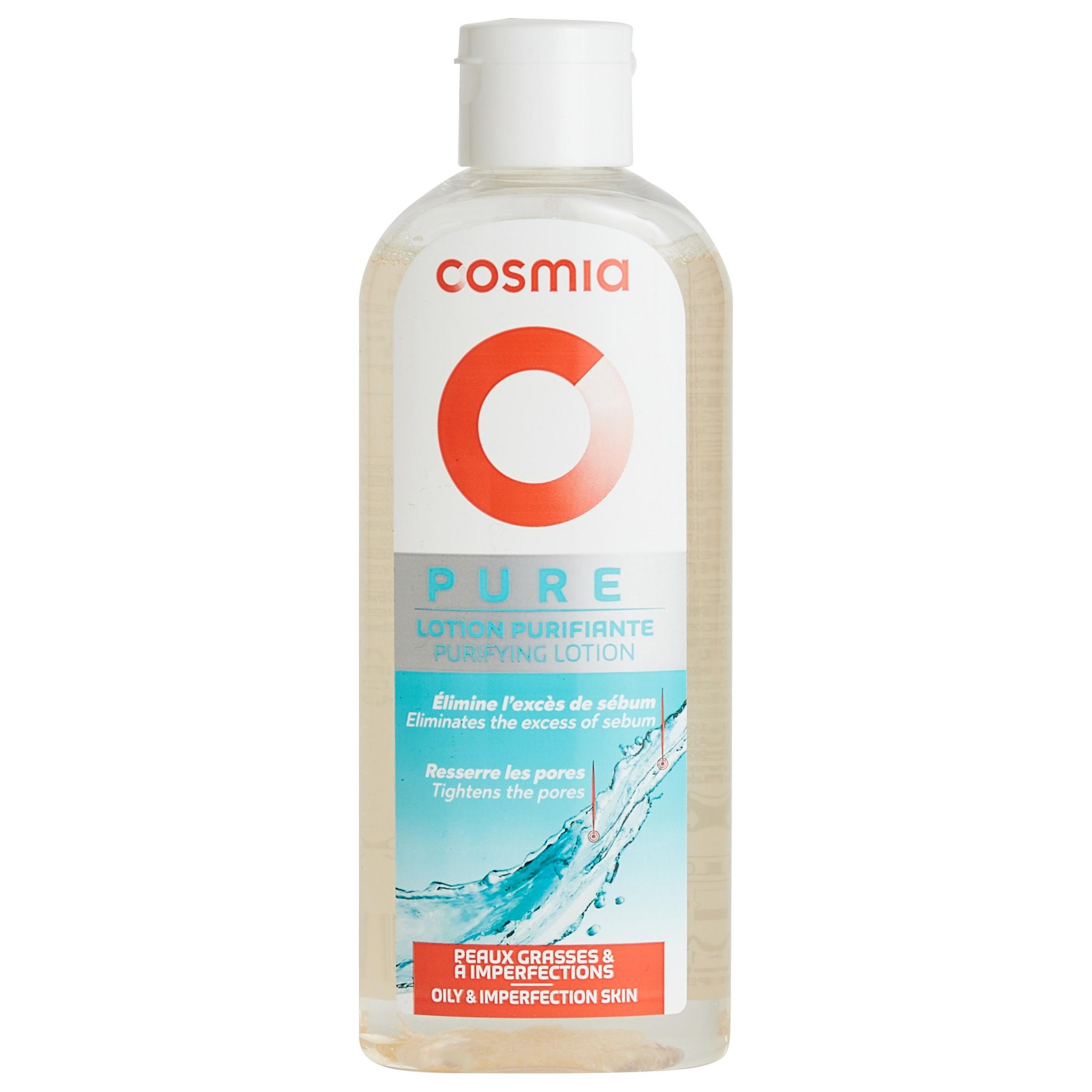 Voir la diapositive 2 : COSMIA Lotion purifiante peaux grasses à imperfections 200ml