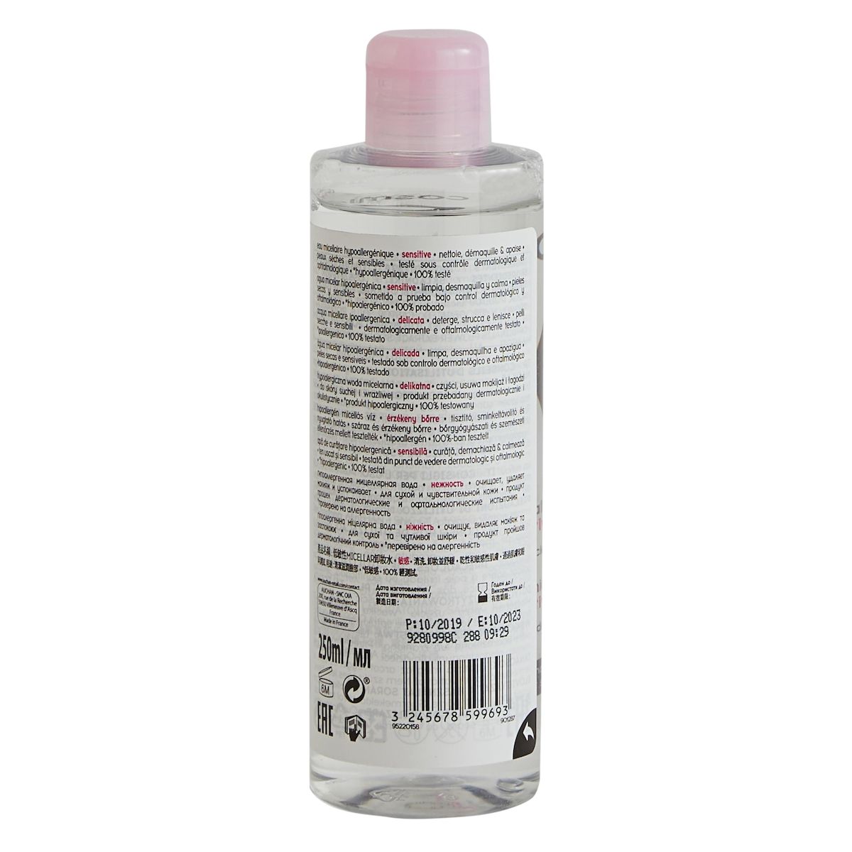 COSMIA Eau micellaire hypoallergénique sensitive peaux sèches et sensibles 250ml