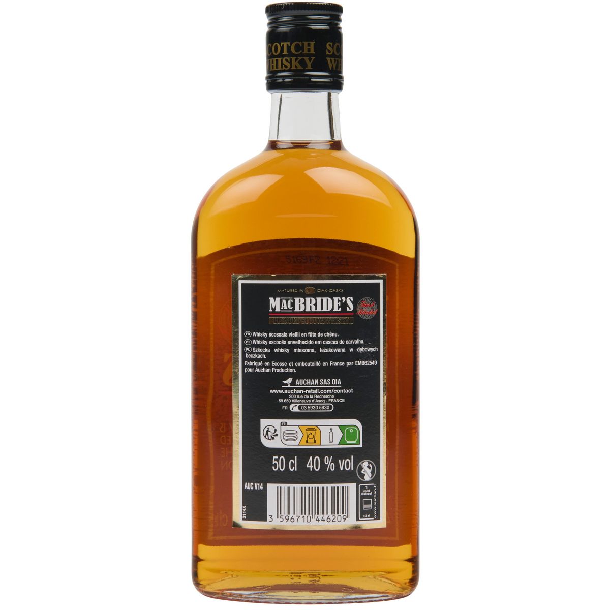 MAC BRIDE'S Scotch whisky écossais blended 40% 50cl