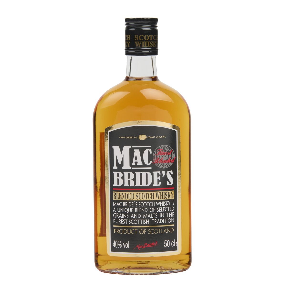 MAC BRIDE'S Scotch whisky écossais blended 40% 50cl
