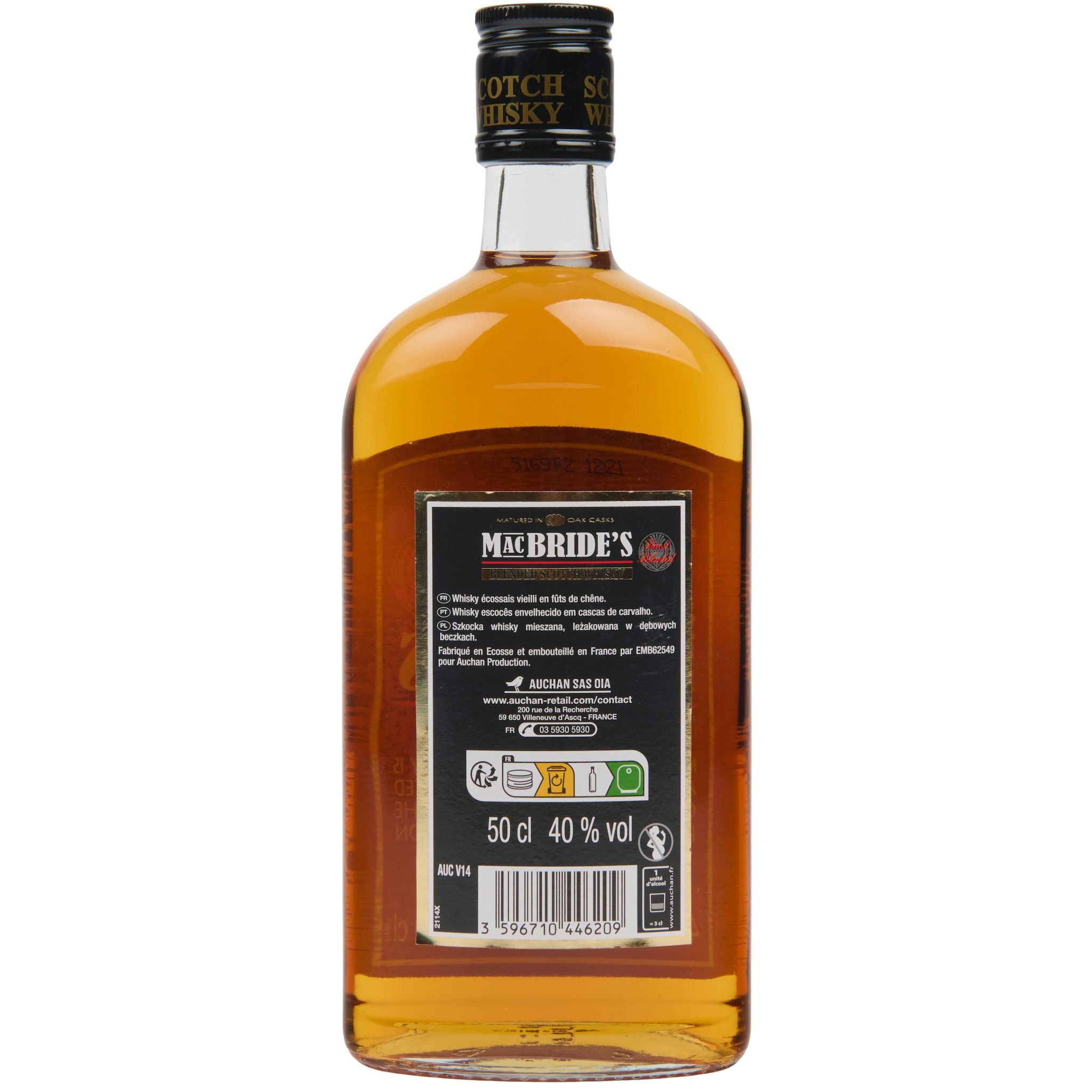 Voir la diapositive 3 : MAC BRIDE'S Scotch whisky écossais blended 40% 50cl