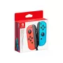 NINTENDO Paire de manettes Joy-Con Bleu et Rouge néon Nintendo Switch