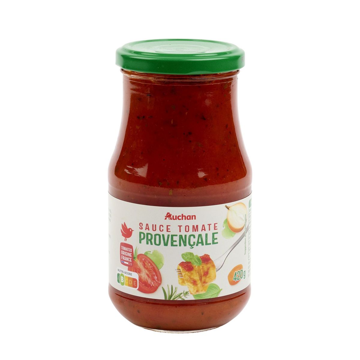 AUCHAN Sauce tomate provençale origine France en bocal 420g