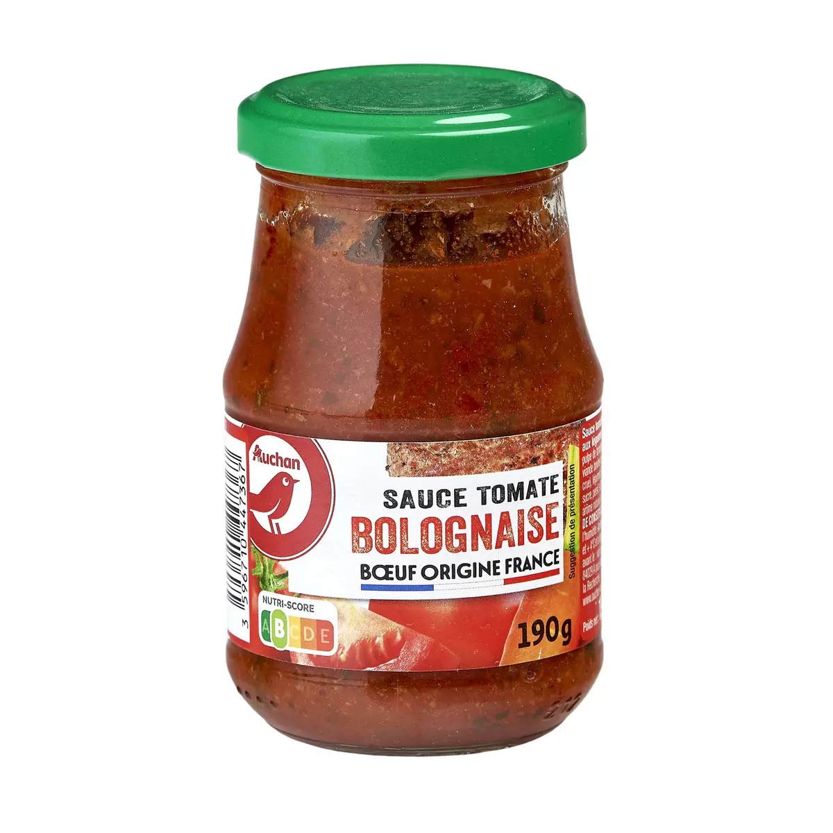 AUCHAN Sauce bolognaise origine France en bocal 190g