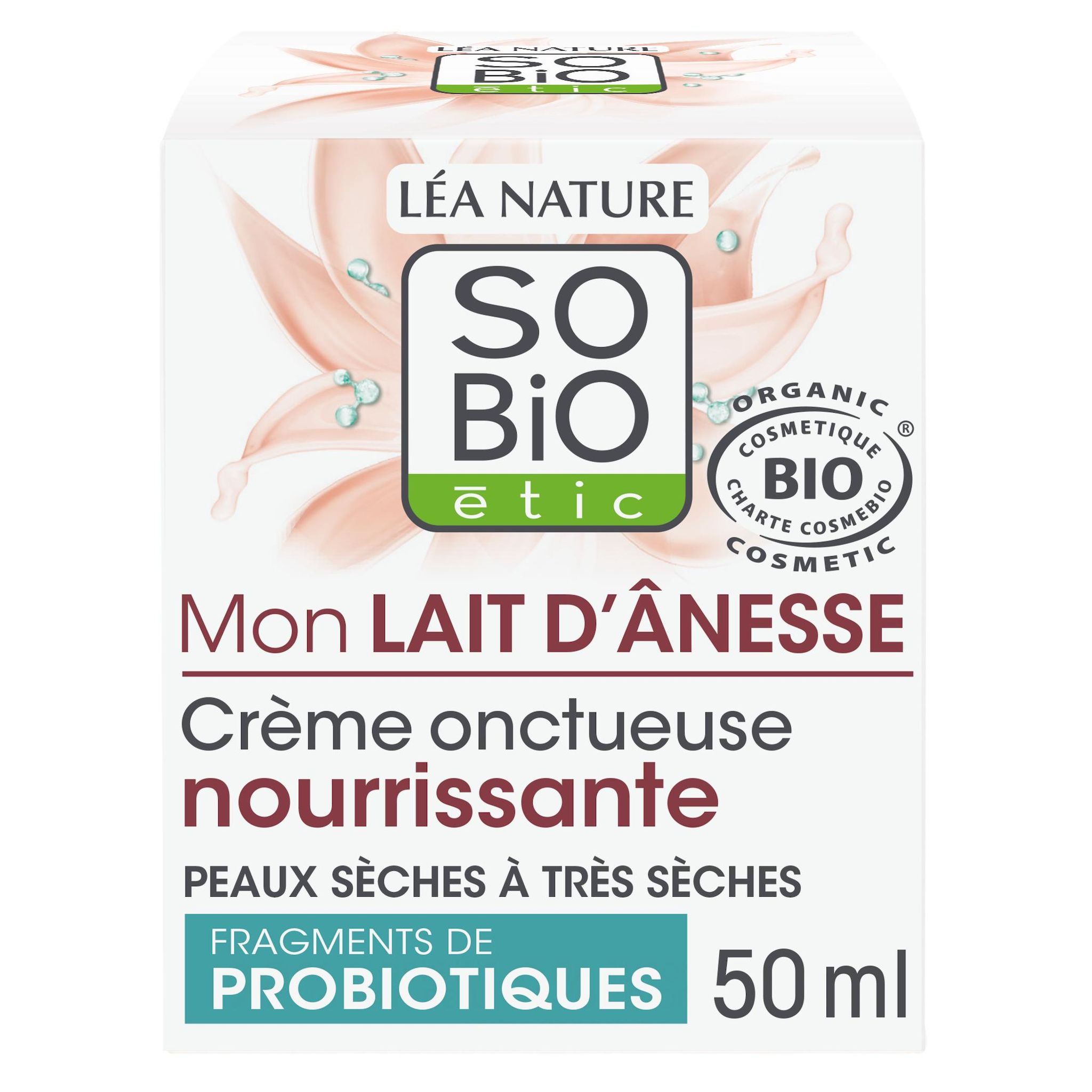 Voir la diapositive 3 : SO BIO ETIC Crème onctueuse nourrissante peaux sèches et très sèches 50ml