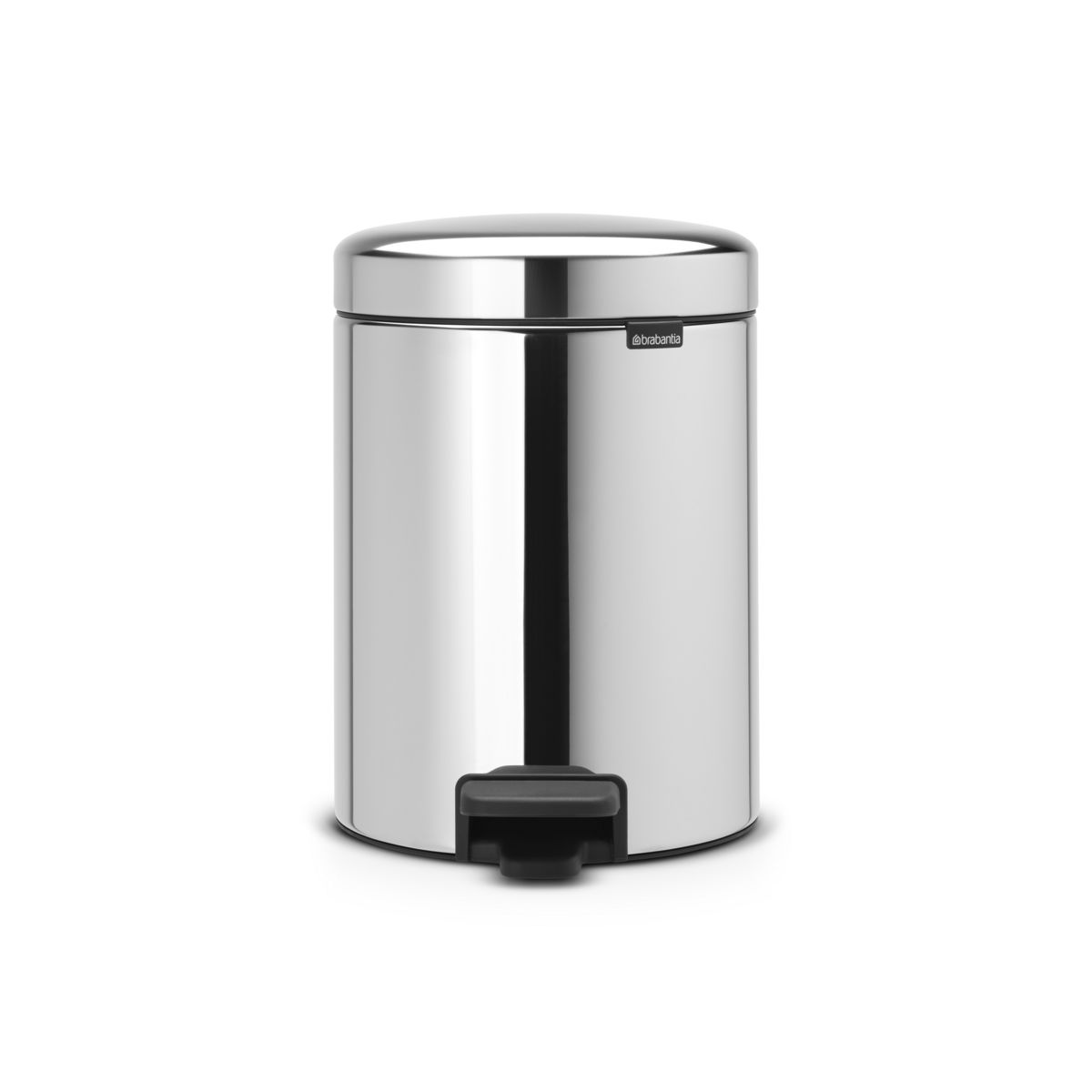 BRABANTIA Poubelle à pédale brillant steel 5l x1
