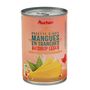 Voir la diapositive 2 : AUCHAN Mangue au sirop 230g
