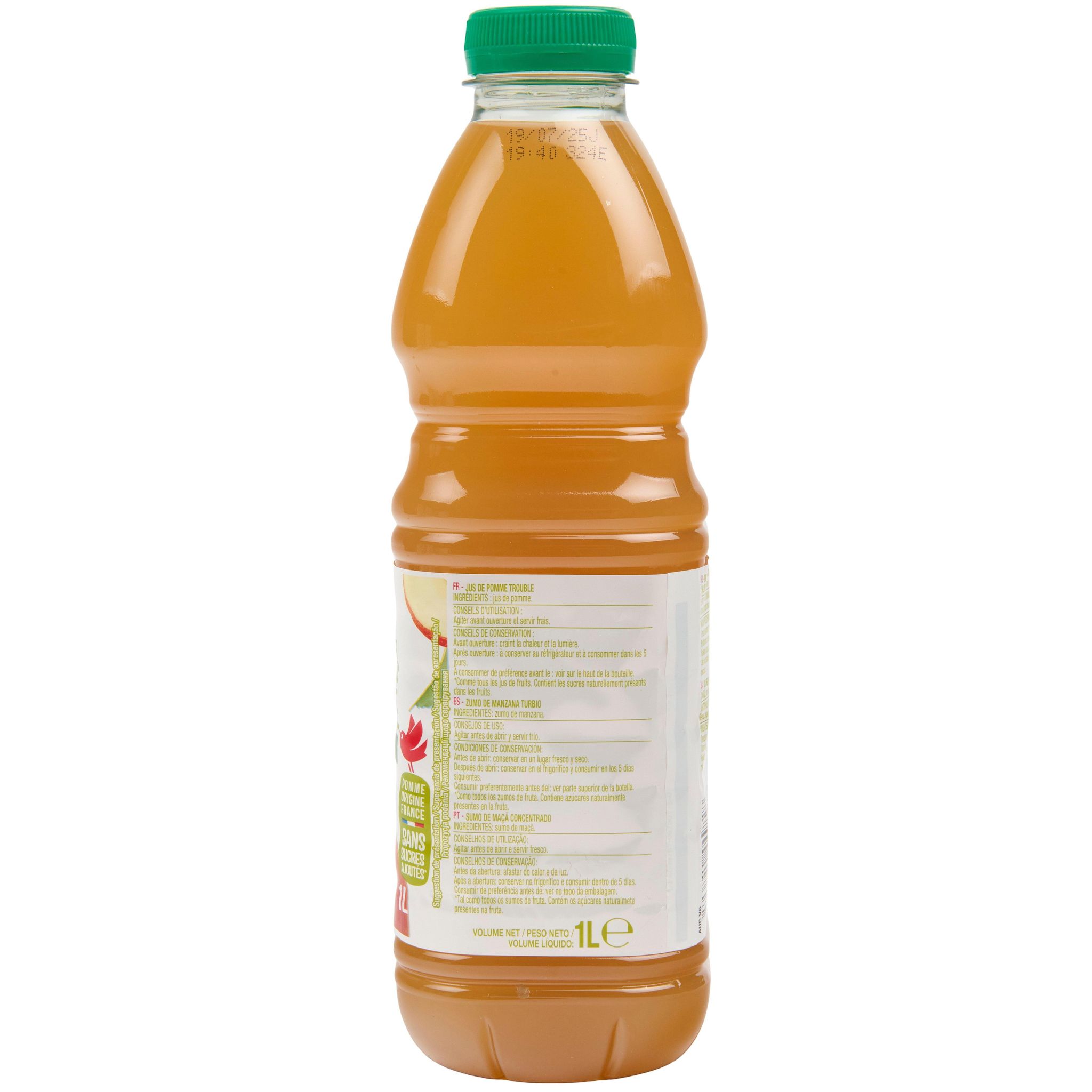 Voir la diapositive 5 : AUCHAN Pur jus de pomme douce 1l