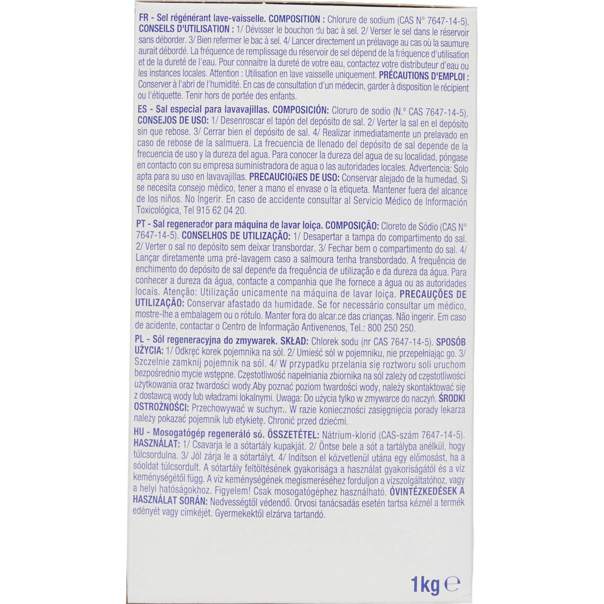 POUCE Sel régénérant lave-vaisselle 1kg