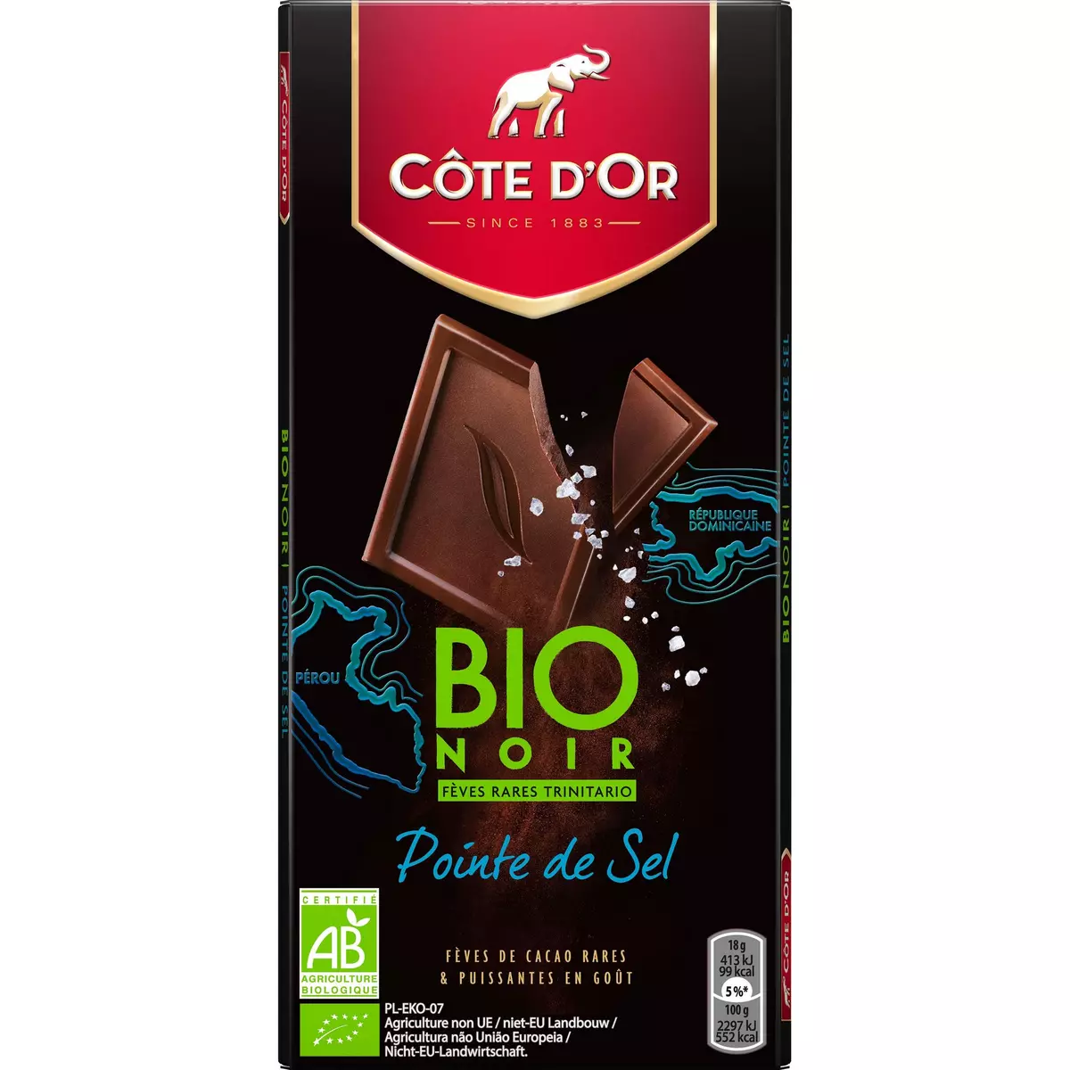 Chocolat bio noir à la pointe de sel ALTER ECO