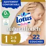 LOTUS BABY Natural touch couches taille 1 (2-5kg) 22 couches