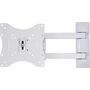 Voir la diapositive 1 : QILIVE Q.1872 - Support mural orientable et inclinable 23 à 42 pouces - Blanc