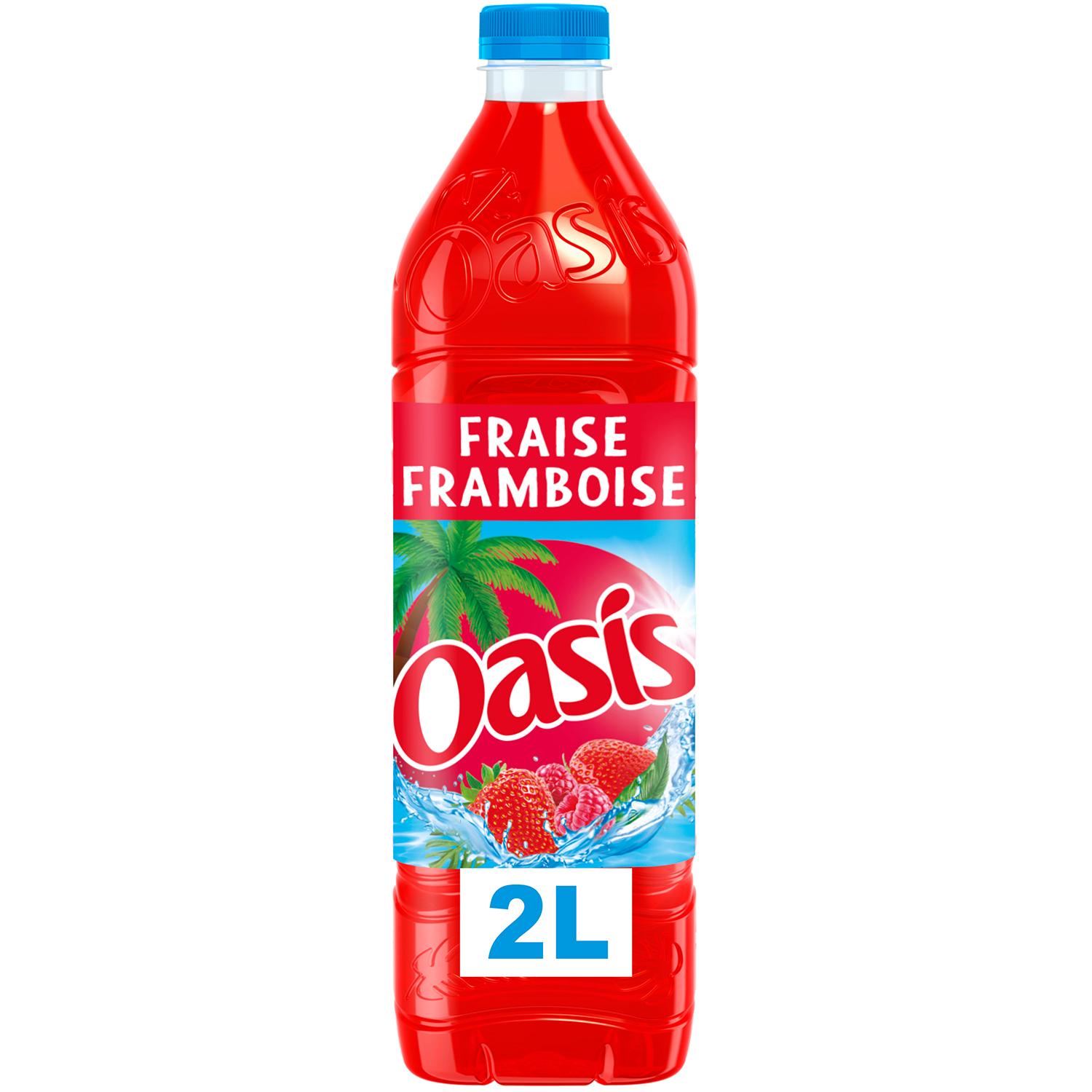 Voir la diapositive 2 : OASIS Boisson aux fruits saveur fraise framboise 2l