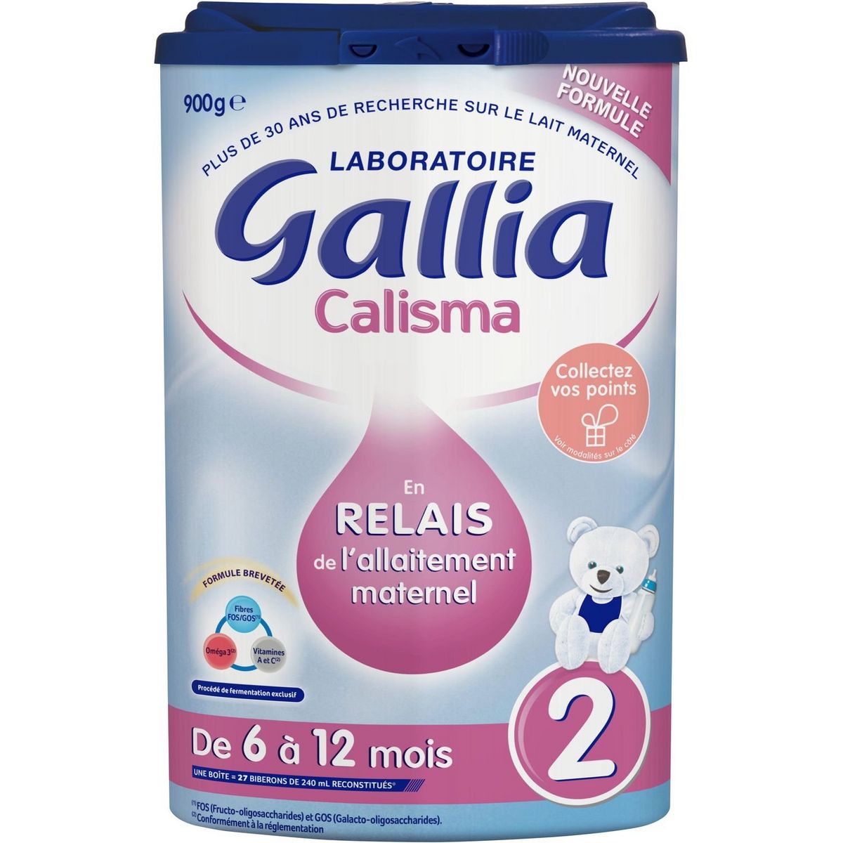 GALLIA Calisma relais 2 lait 2ème âge en poudre dès 6 mois 900g
