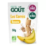 Good Goût GOOD GOUT Goûter biscuits carrés à la banane bio dès 8 mois