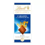 Excellence LINDT Excellence tablette de chocolat au lait et éclats de caramel pointe de sel