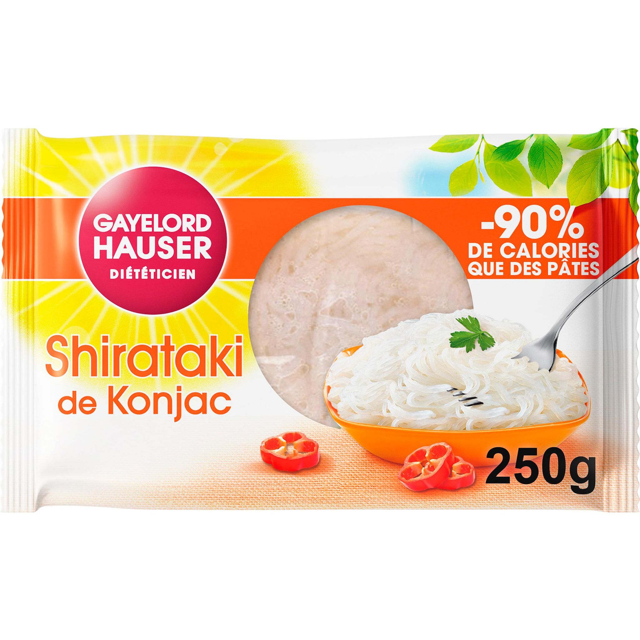Voir la diapositive 2 : GAYELORD HAUSER Shirataki de konjac nature à cuisiner 160g