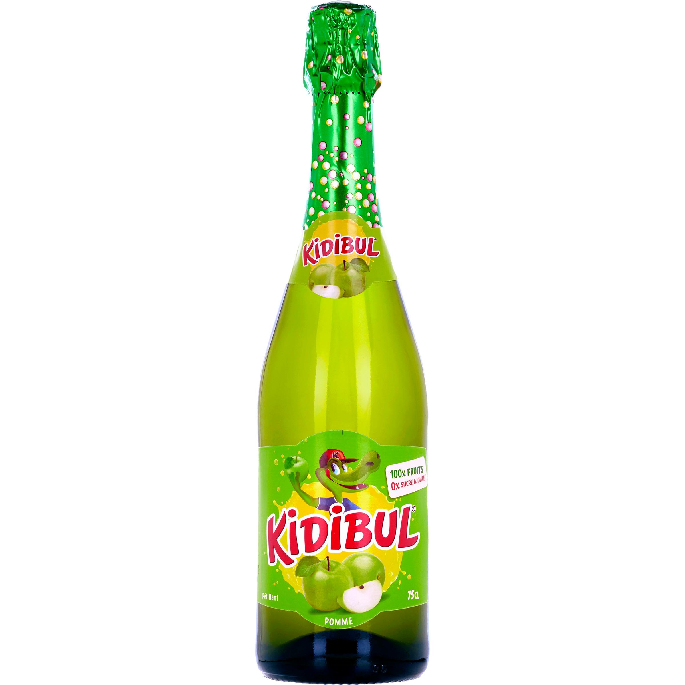 Voir la diapositive 2 : KIDIBUL Boisson pétillante à la pomme 75cl