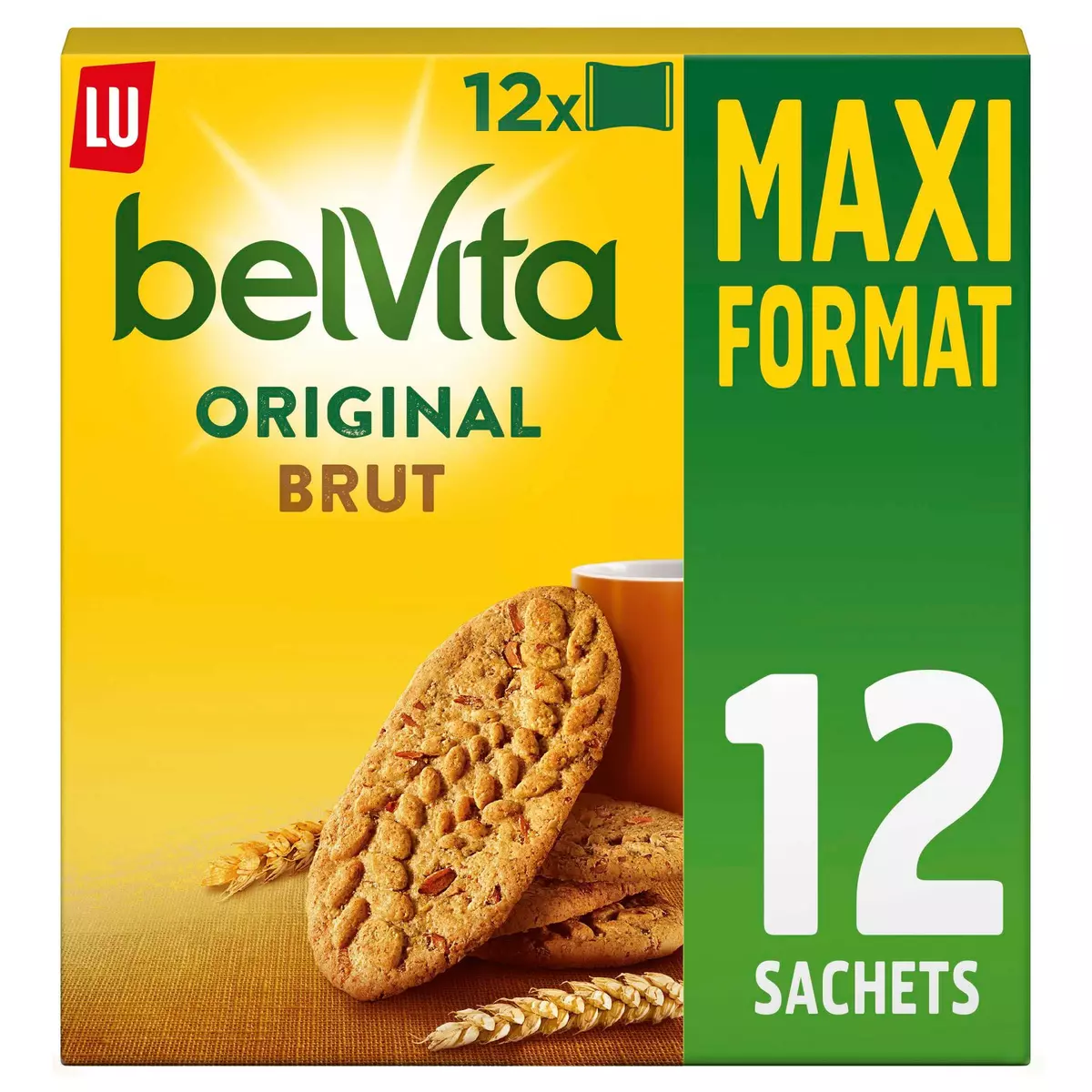 BELVITA Biscuits aux céréales 12x4 biscuits 600g